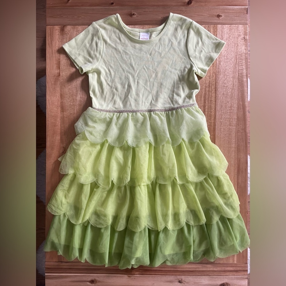 Hanna Andersson Green Tulle Ombré Dress 140cm size 10 - Picture 2 of 4
